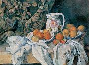 Paul Cezanne Still Life with a Curtain Sweden oil painting artist